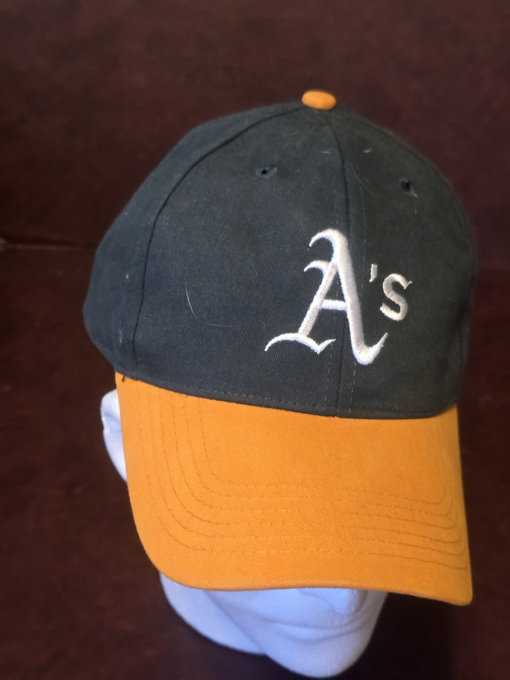Oakland Athletics Two-Tone Black and Orange Baseball Cap